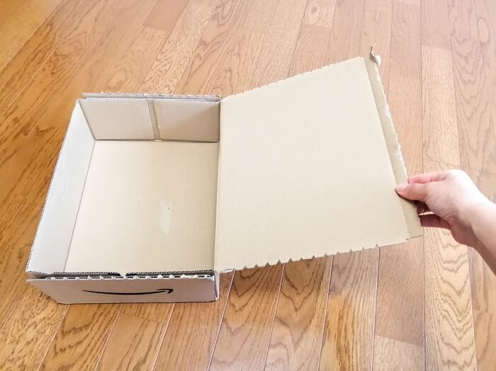 【捨てるの待った】Amazonのいつものダンボールが「無印風ファイルボックス」に劇的変身！