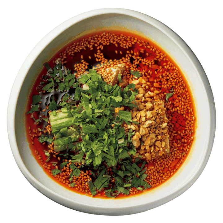 よだれ鶏 春キュウリと油麦菜