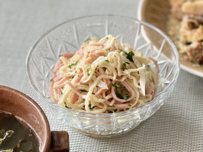 切り干し大根とハムのマリネ