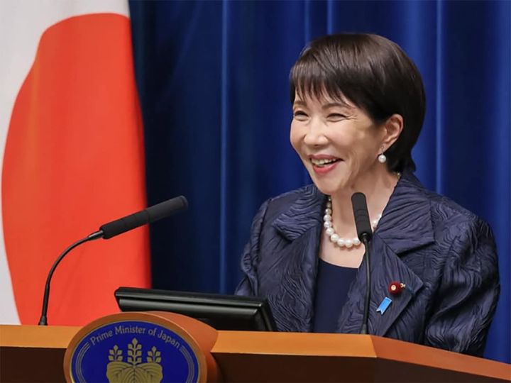 大粒パールがよく似合う高市首相（画像出典：首相官邸公式X）