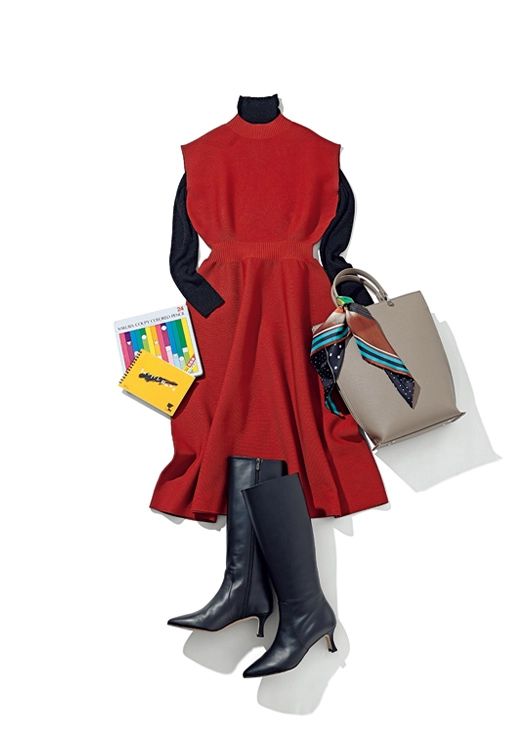 おめかしワンピースでつくる秋の休日コーデ