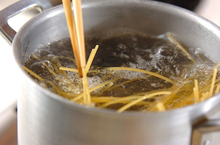 クリームユズコショウパスタの作り方1