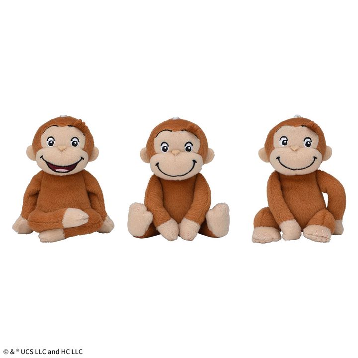 おさるのジョージ ちょこんとおすわり マスコット