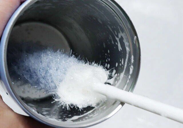 手編みヘッドボトルブラシ 使用例