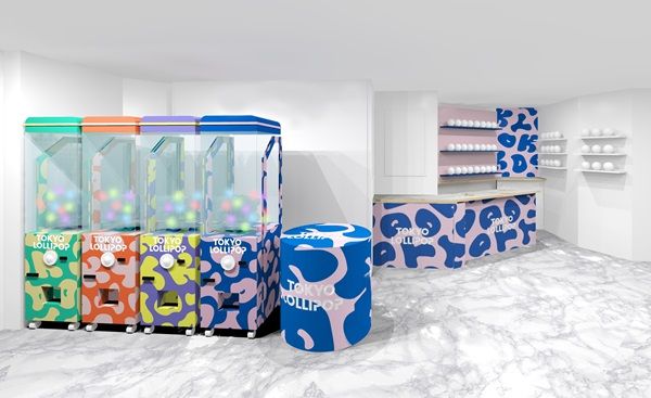 【東京都中央区】「TOKYO LOLLIPOP」旗艦店が銀座に誕生！180cm超の巨大販売機で魅力的なアイテム販売