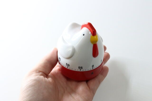 ダイソー アナログキッチンタイマー（ニワトリ） サイズ感