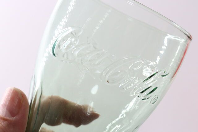 ダイソーのヴィンテージ風ジェニュイングラス（コカ・コーラ、SSCF）