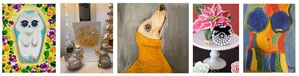 【神奈川県横浜市】オーガニックカフェ『7artscafe』にて女性5人による子供支援チャリティー個展開催