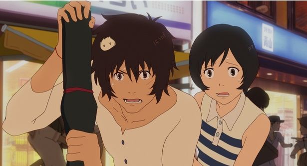 楓から学ぶ楽しさを教えてもらった九太。渋谷と渋天街、そして楓を守るために戦う！(『バケモノの子』) [c]2015 THE BOY AND THE BEAST FILM PARTNERS