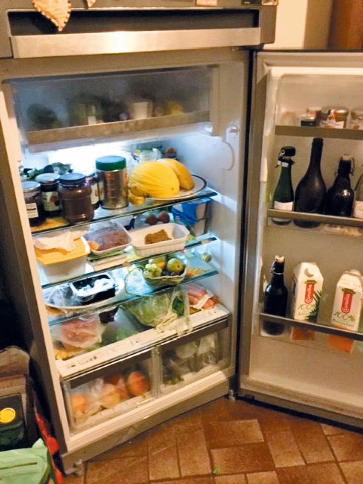 家事研究のため、冷蔵庫の中身や食洗機など、観光旅行とは違った写真を撮影している。