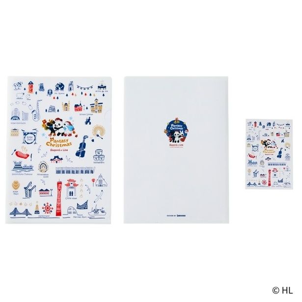 写真左から「リサとガスパール A4クリアファイル」(440円) 、「リサとガスパール ポストカード」(198円)