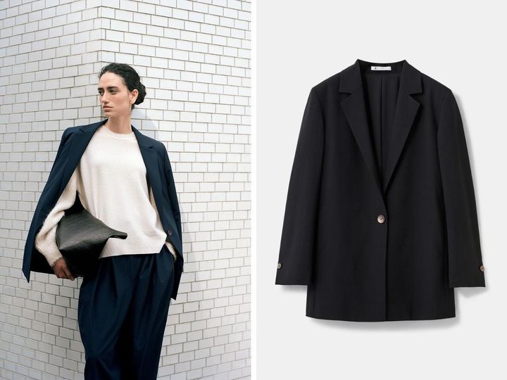 画像: 「ウールブレンドオーバーサイズジャケット」各￥27,000 出典:プラステ