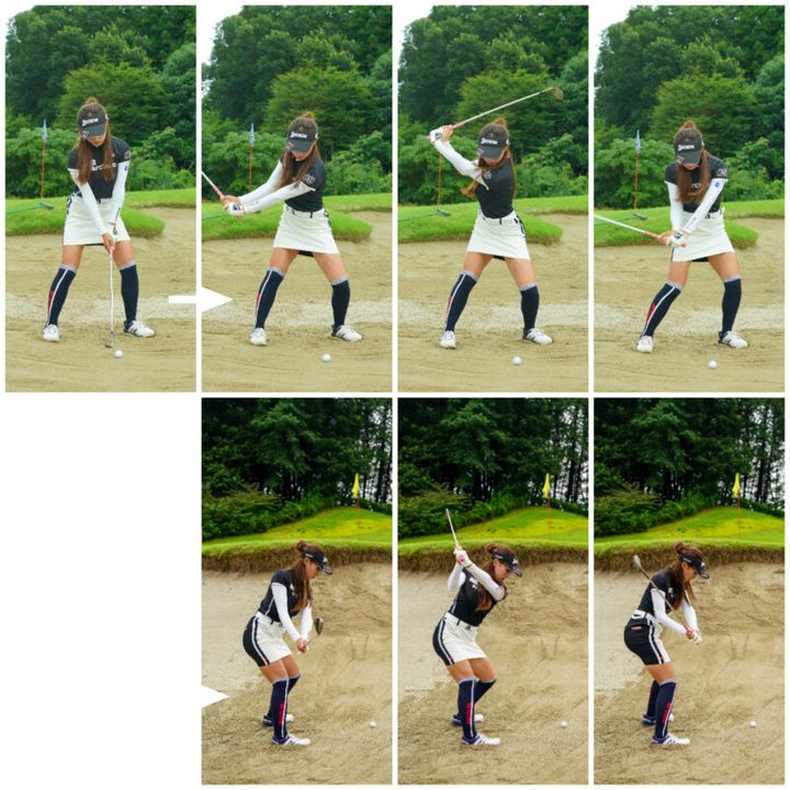 絶対真似すべき女子プロのバンカーショット！構え方やボール位置に注目