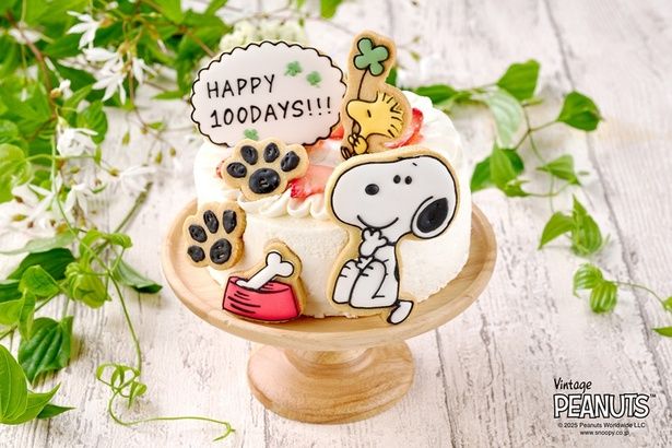 4号サイズのケーキに、アイシングクッキーをデコレーション！