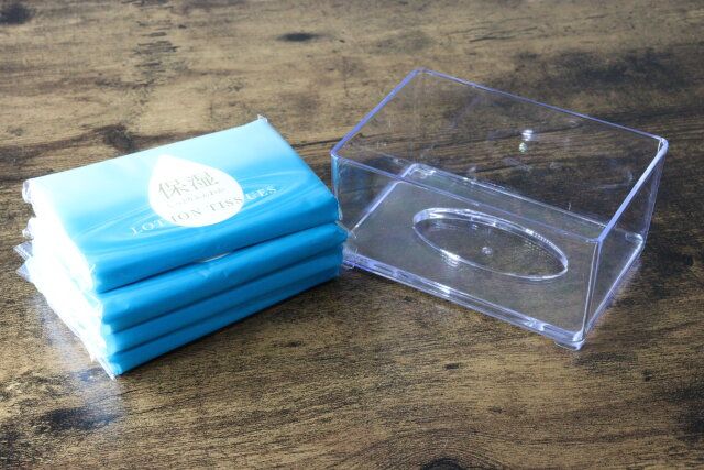 ダイソー ポケットティッシュケース クリア 容量