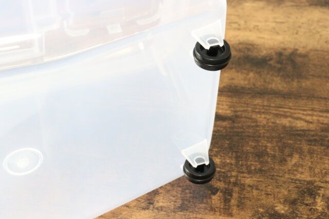 ダイソー 米びつ兼フードストッカー キャスター付き