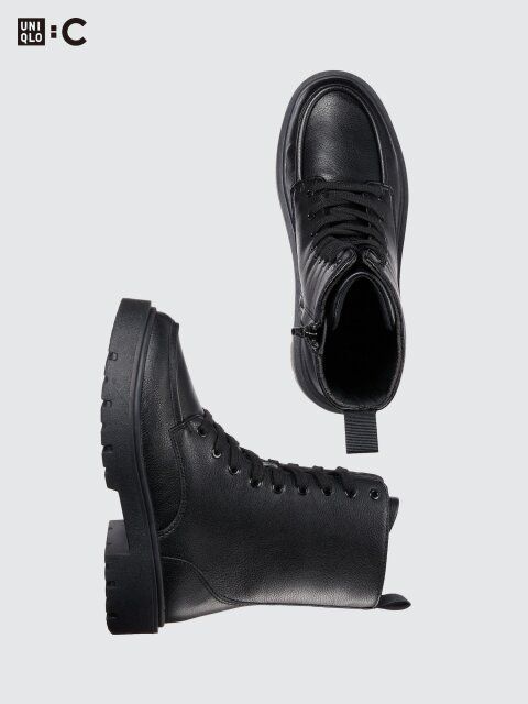 2025ユニクロ値下げ冬レースアップショートブーツ