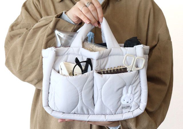 宝島社ムック付録miffy ふかふかキルティング 収納トートバッグBOOK6