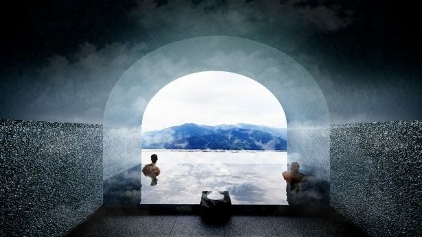 瀬戸内海を望む露天風呂