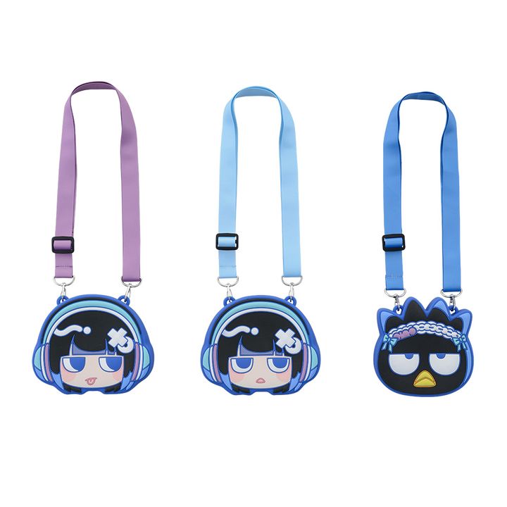 セガプライズサンリオ「ano×バッドばつ丸」 プラチナムザッカショルダー付シリコンポーチ