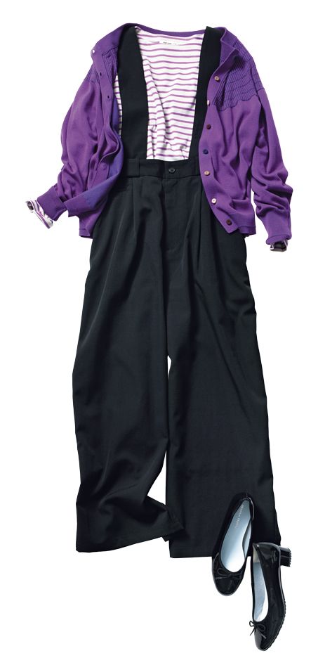 実はママコーデに取り入れやすい万能カラー「パープル」。イチオシの合わせ色はコレ！の画像1