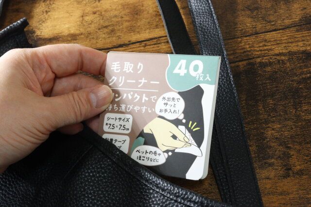 持ち運べる毛取りクリーナー セリア コンパクト