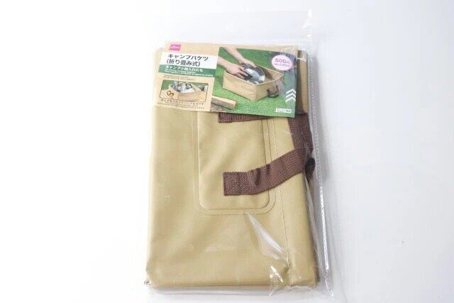 ダイソー キャンプバケツ（折り畳み式） パッケージ