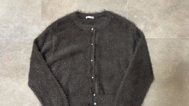 GUシャイニークルーネックカーディガン