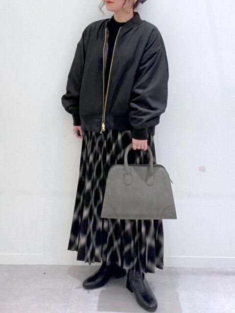 2025冬グローバルワーク黒リバーシブルファーブルゾン