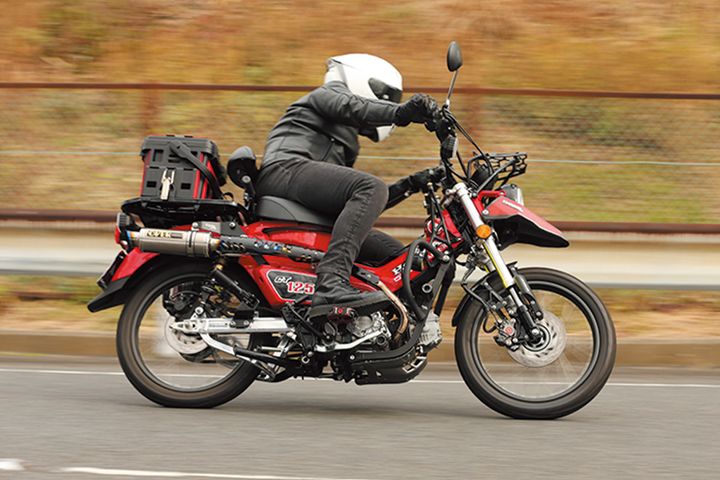 【CT125 カスタム】OVER製 倒立フォーク装着で実現！ロードバイク級の運動性能を体感