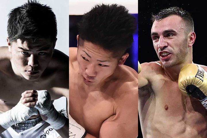 那須川天心（写真：オフィシャル提供）、井上拓真、ジェーソン・モロニー(C)Getty Images