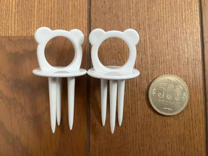 DAISO(ダイソー)：野菜フレッシュキーパー(くま、2個)