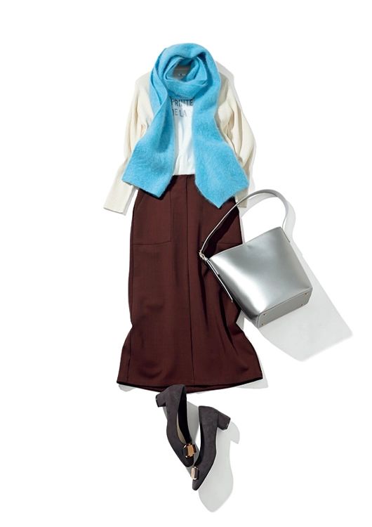 あったか通勤コーデ