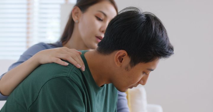 サポートする妻