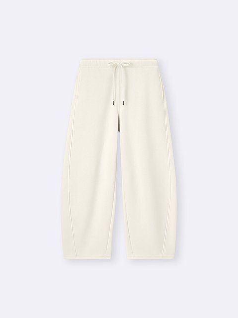 GUのヘビーウェイトスウェットバレルレッグパンツ