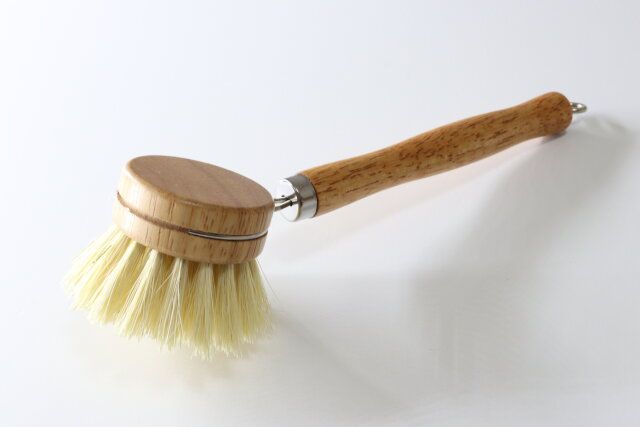 ダイソー 木柄ブラシ 丸型ヘッド 