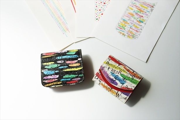 小さい財布 小さいふ。コンチャ LGBTQ+エディション「Pride Movie」栃木レザー黒/白