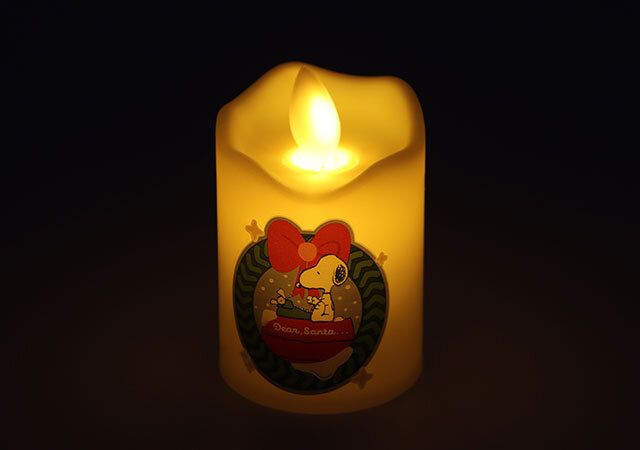 宝島社雑誌付録モノマスター2026年1月号のスヌーピーデザインのゆらゆらキャンドルライト5