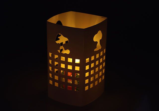 宝島社雑誌付録モノマスター2026年1月号のスヌーピーデザインのゆらゆらキャンドルライト6