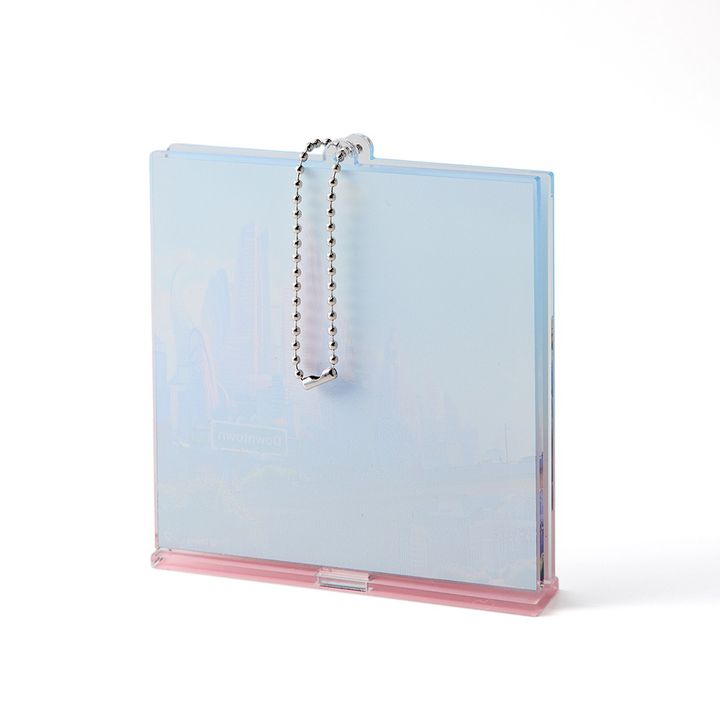 ２WAY仕様のフォトフレーム風アクリルキーホルダー 裏面