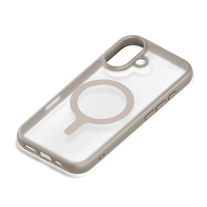 PGA「iPhone17 用 ハイブリッドケース（MagSafe対応）」ベージュ