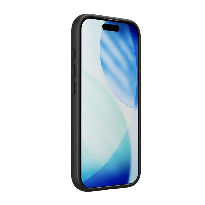 PGA「iPhone17 用 ハイブリッドケース（MagSafe対応）」ブラック（正面）