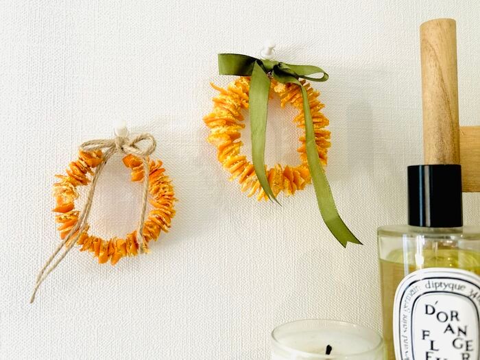 みかんの皮、捨てちゃダメ！まるで売り物。とってもオシャレでいい香りのインテリア雑貨になるんです♡