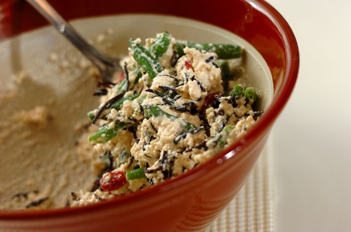 インゲンとヒジキの白和えの作り方5