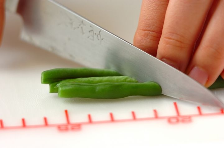 インゲンとヒジキの白和えの作り方2