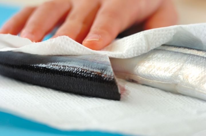 オーブントースターでサンマの塩焼きの作り方1