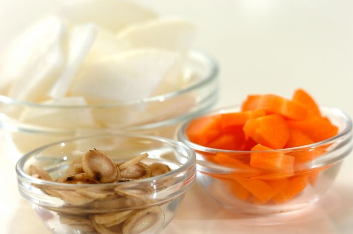 芋団子汁の下準備2