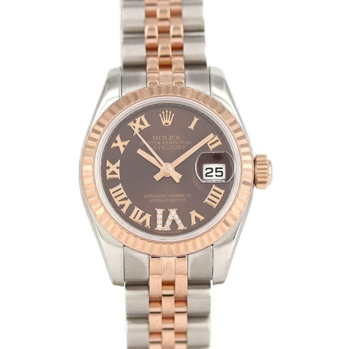 チョコレート文字盤のデイトジャスト