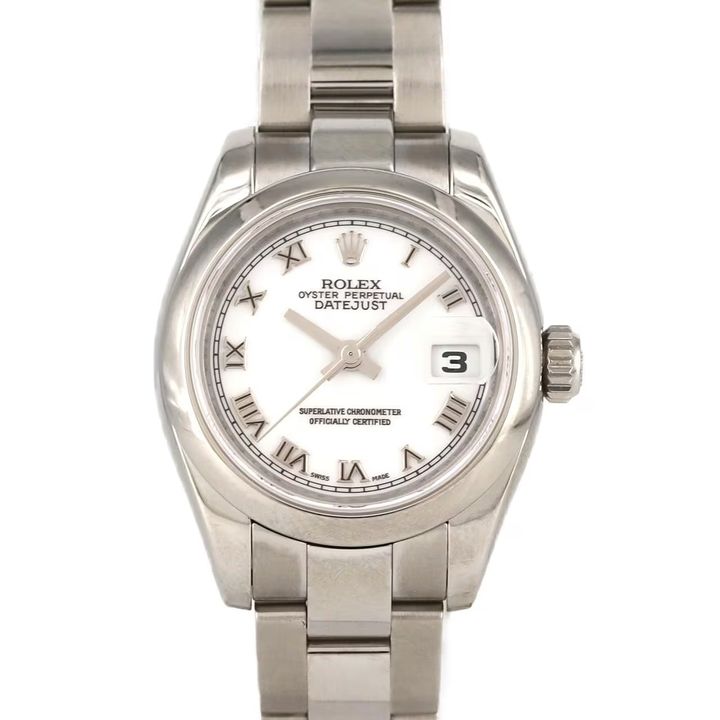 ホワイト文字盤のレディ デイトジャスト