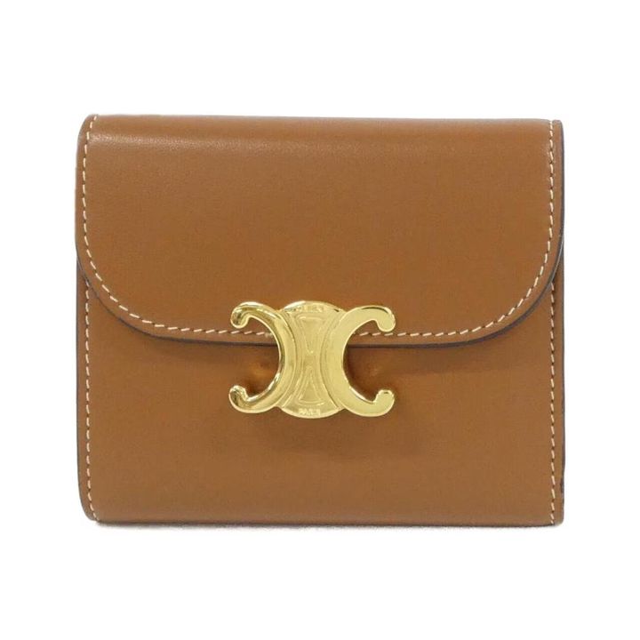 セリーヌのブラウンの折りたたみ財布